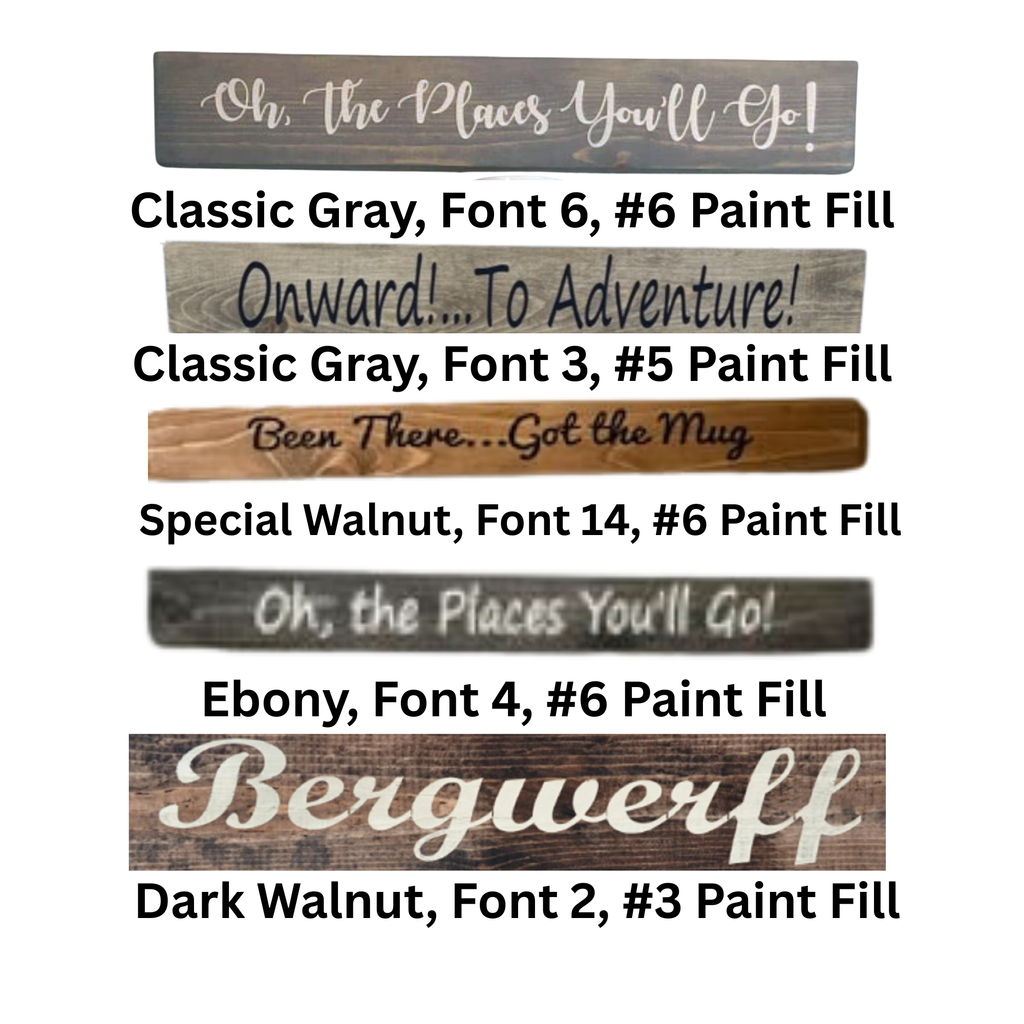 Custom Engraved Wood Sign, Personalized Wooden Sign, Family Name Sign, Custom Saying Sign, Rustic Home Decor, 12 to 34 Inch